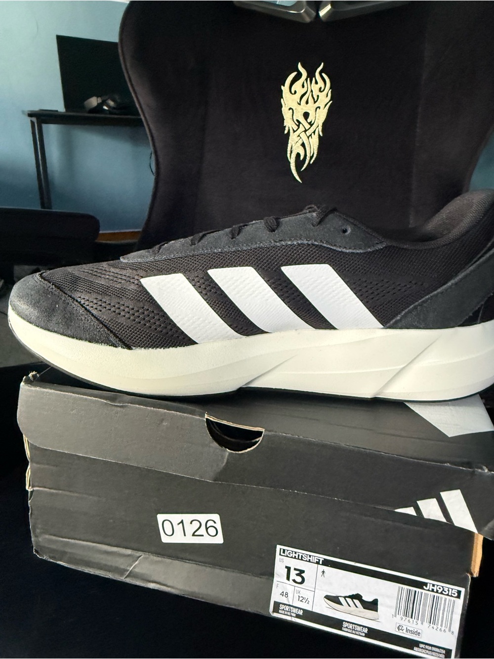 adidas Men’s Black & White Low-Profile Sneaker